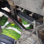 naprawa resora w Scanii widok z bliska